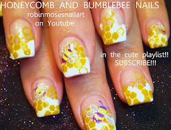 bee nail nails bumble queen robinmosesnailart robin moses animal lgbt bees pastel