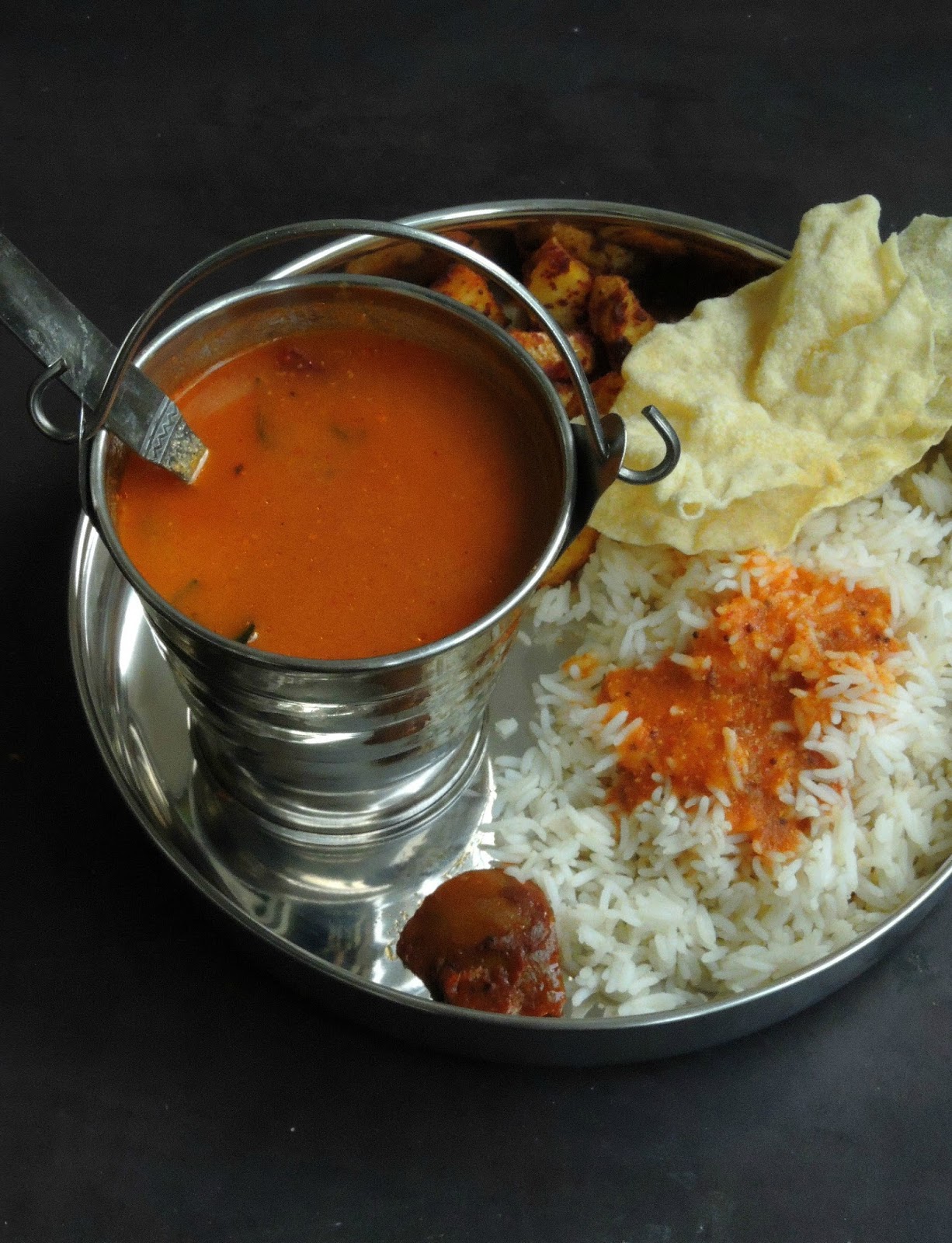 Priya's Versatile Recipes No Onion No Garlic Tomato Saar/Goan Tomato Curry