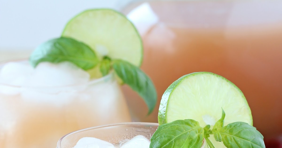 Grapefruit Lime Basil Cocktail Cooking on the Front Burner