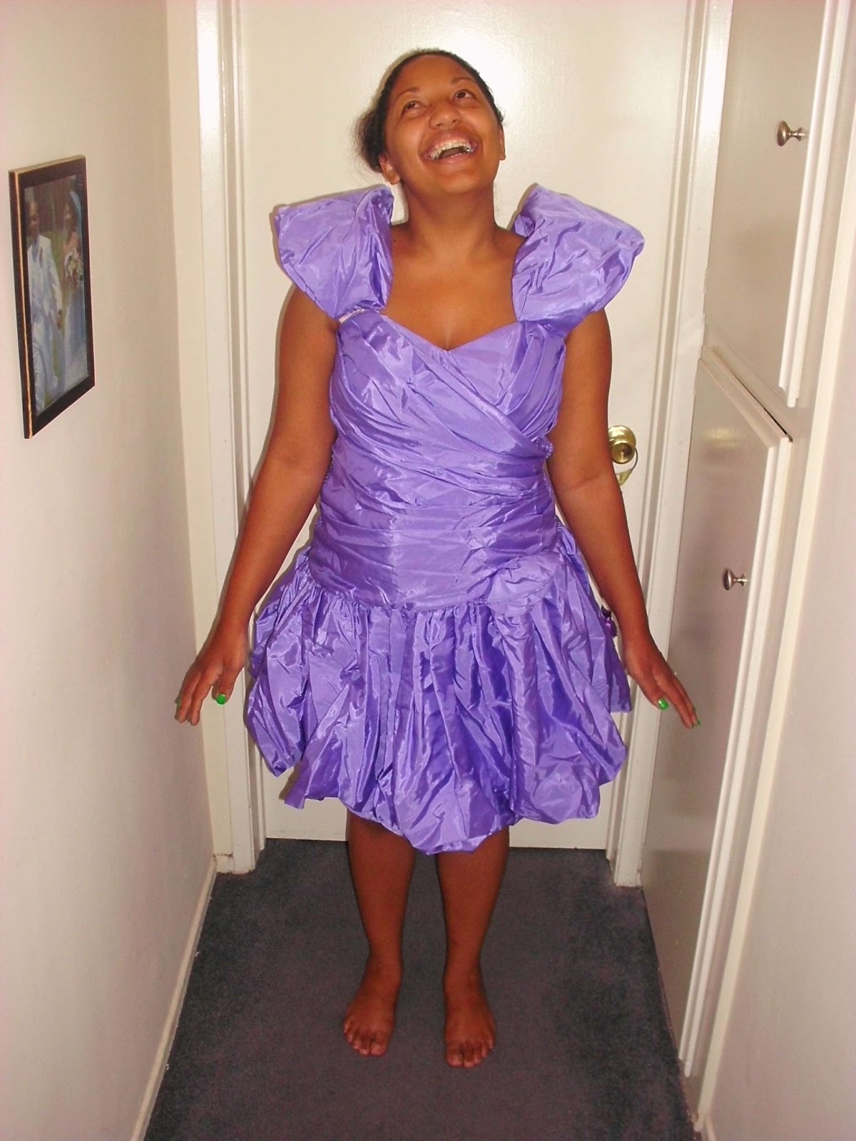 new dreams for old seams: #48: purple prom dress