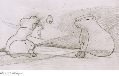 MH Art & Design: capybaras people!