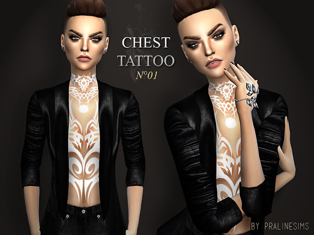 Sims 4 Ccs The Best Tattoos By Pralinesims
