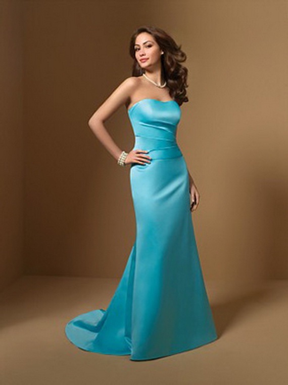 Eleagnt Blue Bridesmaid Dresses