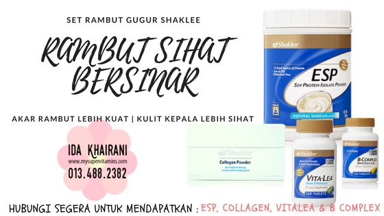 set anti rambut gugur shaklee