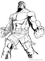 Mewarnai Gambar Sketsa Hulk