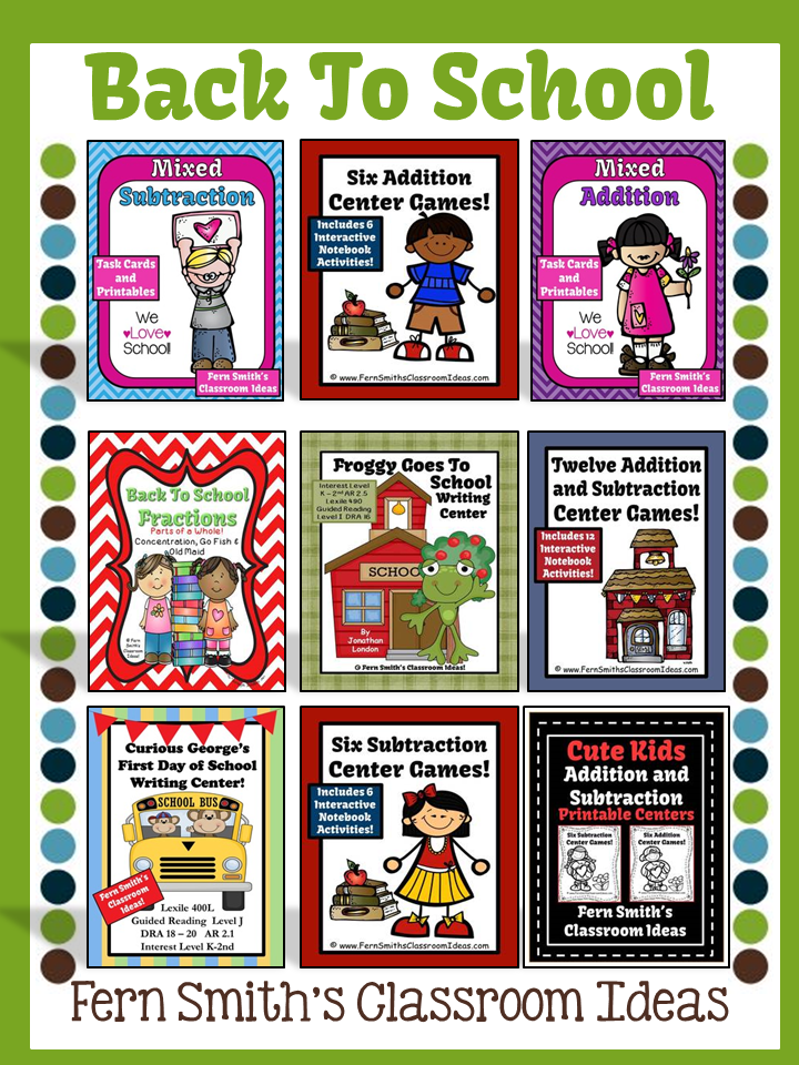 Fern Smith's TeachersPayTeachers BOOST Sale with TPT Discount Code for my Back To School Items!