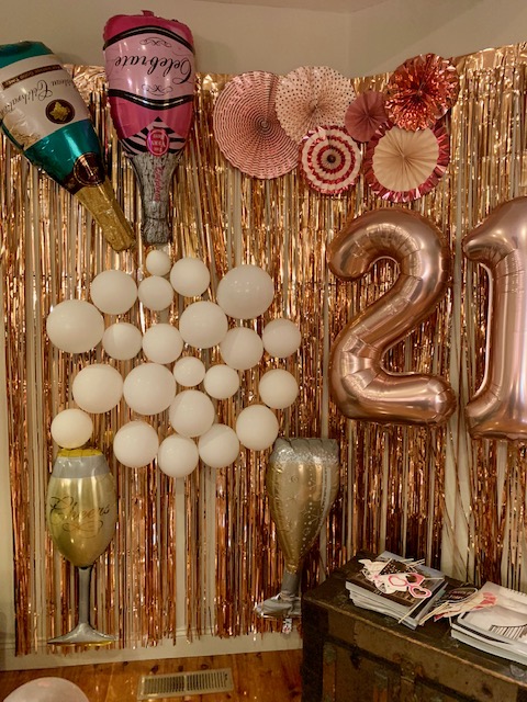 21st birthday party decorations