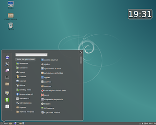 Escritorio Debian 8 Cinnamon