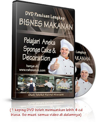 DVD Panduan Belajar Bisnes Makanan: Kek HariJadi dan kek continental style hotel