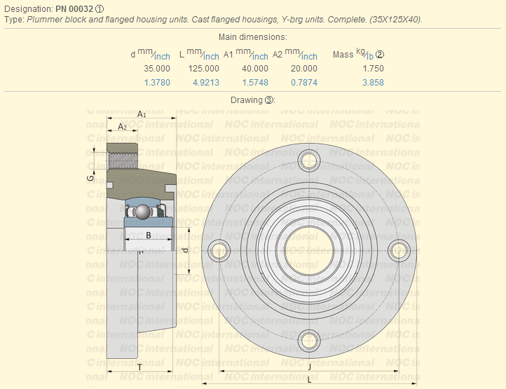 Bearings, units and housings: LSGR 207 TBS / 3199372 / PN 00032