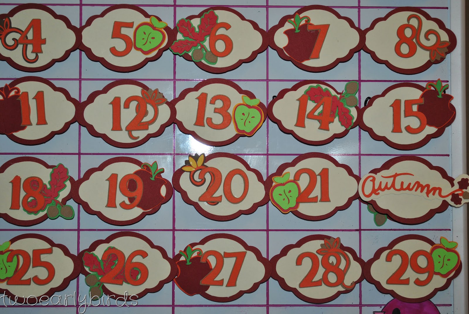 Two Early Birds: Back to School Calendar