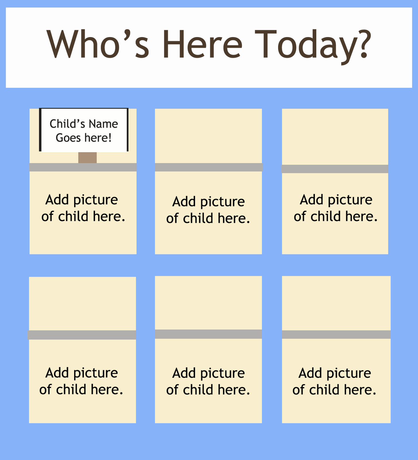 Who s Here Today Chart Printable Printable Word Searches Who s Here Today Chart Printable Printable Word Searches