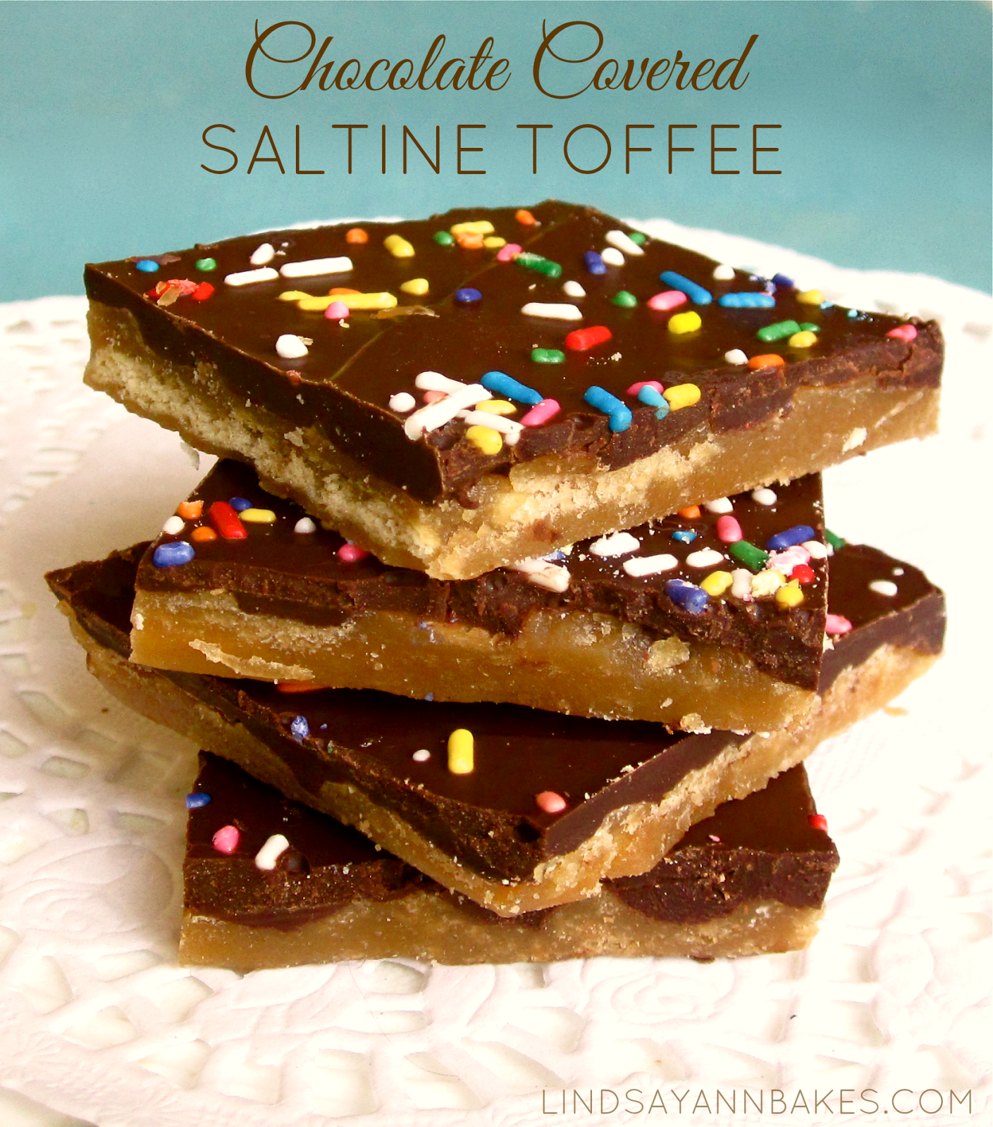 Chocolate Covered Saltine Toffee Lindsay Ann Bakes