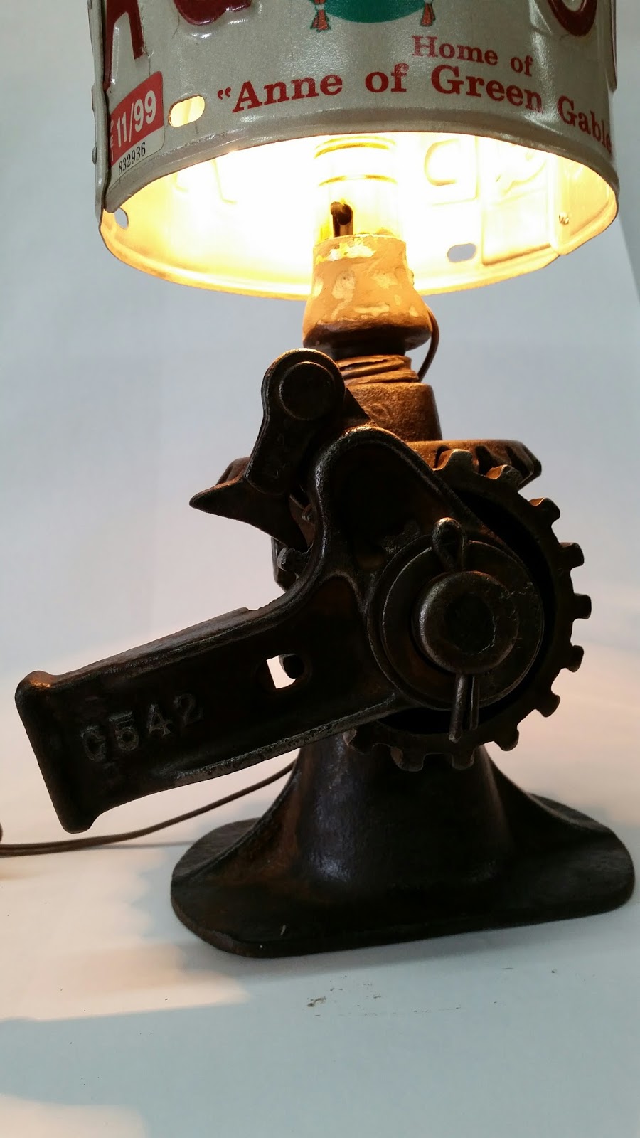 Model T Jack Lamps with License Plate Shades