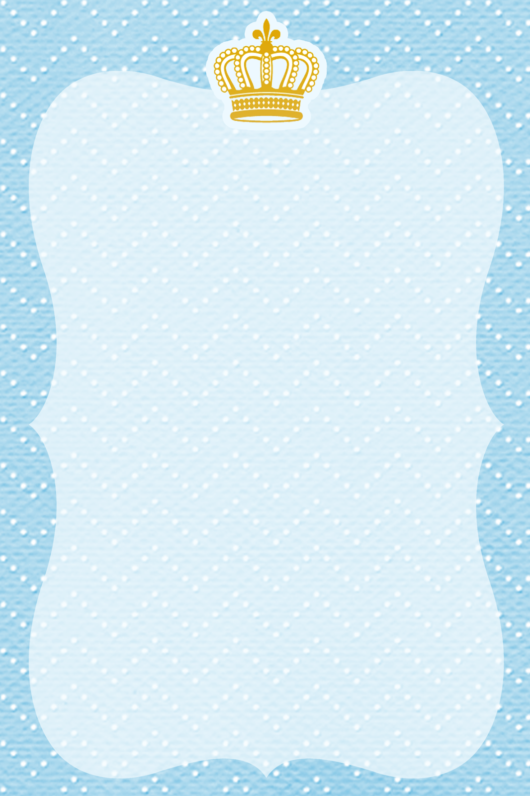 Kit digital gratuito para imprimir Coroa de Príncipe Azul! | Montando