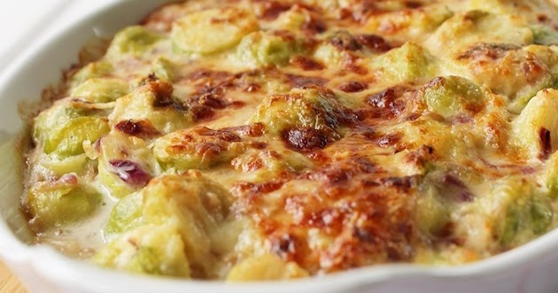 Penne im Topf: Rosenkohl Gratin