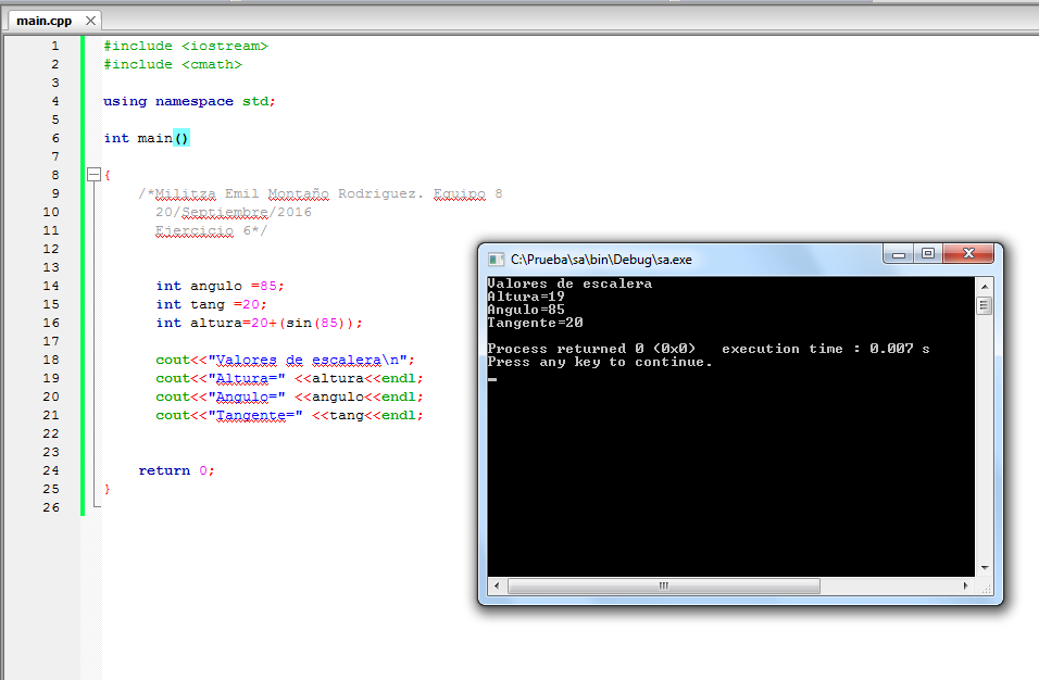 fundamentos de programacion: Ejercicio en clase 3