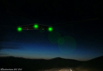 Triangular Shaped UFO Over Brecon Beacons, SouthWales 12-11-12