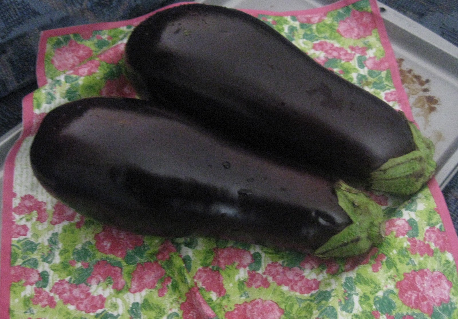 2 eggplants