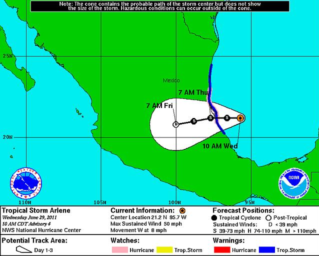 Tropical Storm Arlene NM Fires.