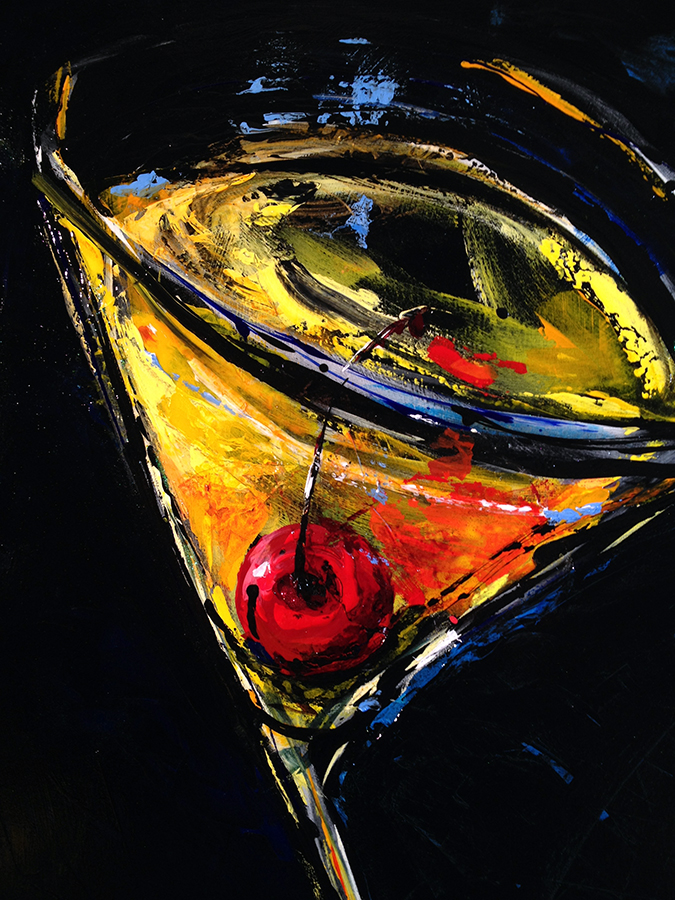 Little Paintings "Cherry Martini" big 2