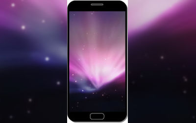 Apple Aurore Sombre - Fond d'Écran en QHD pour Mobile