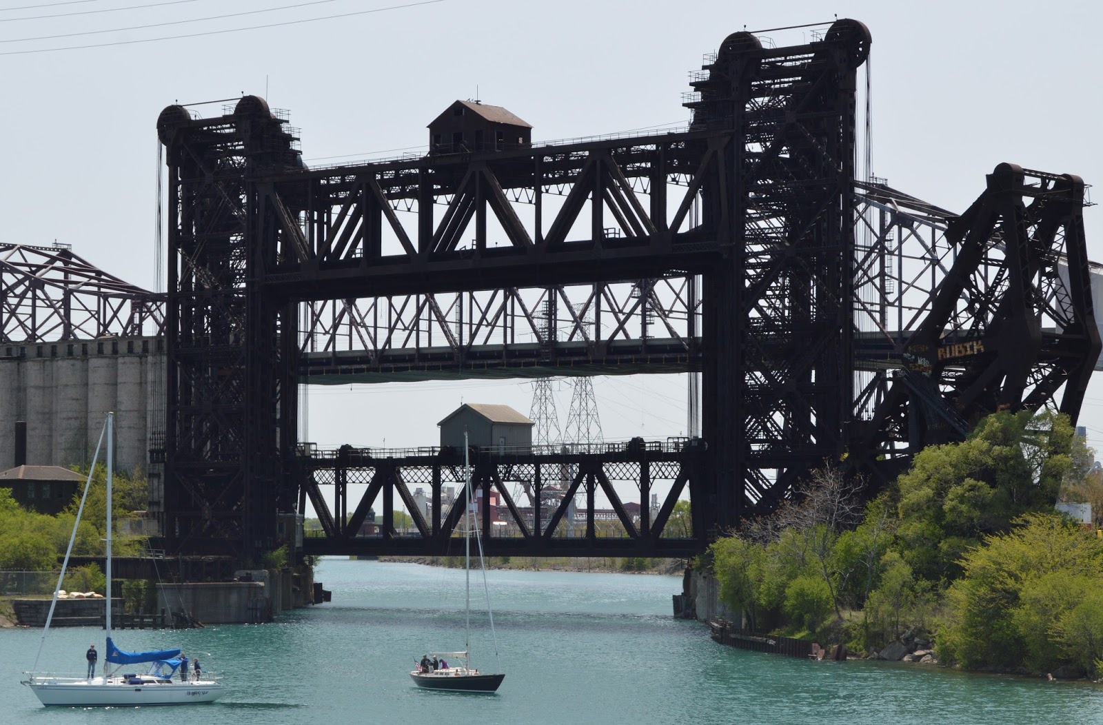 Industrial History PRR & NYC Lift Bridges over Calumet River