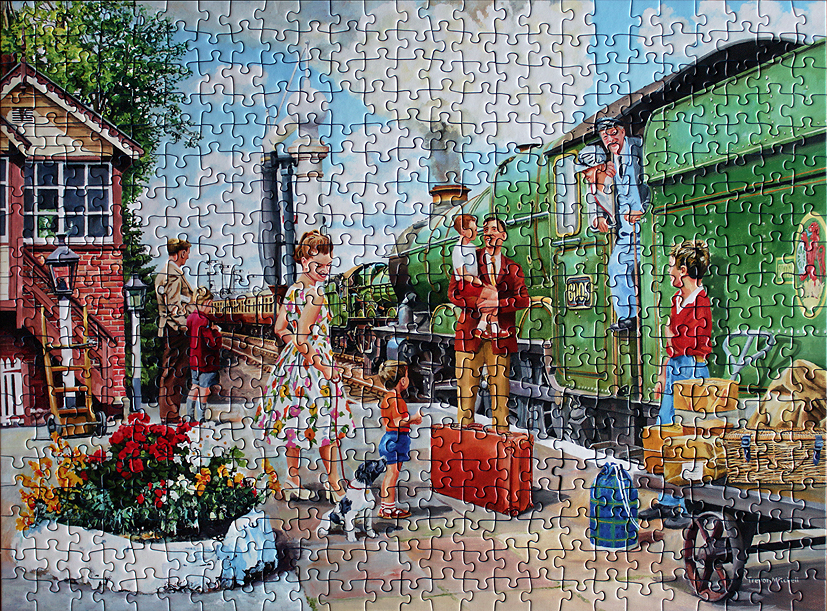 STEAM TRAINS AND JIGSAW PUZZLES Record and Pictorial Jigsaws from