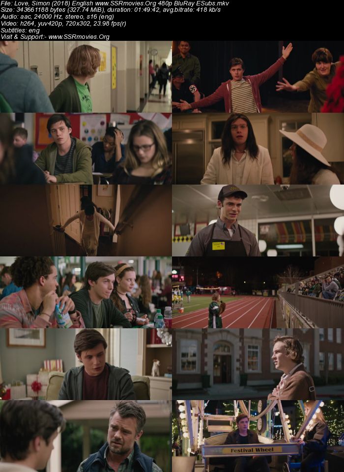 Love, Simon (2018) English 480p BluRay 300MB
