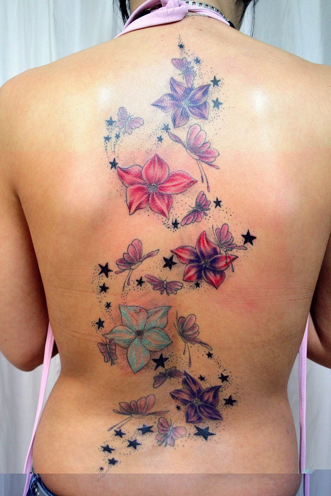 Tattoo Ideas, flores e borboletas Fotos de tatuagens