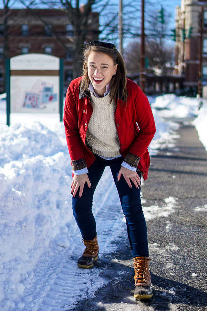 Preppy Winter Fashion with Barbour and LL Bean Connecticut Fashion