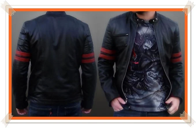 contoh desain jaket kulit pria terbaru