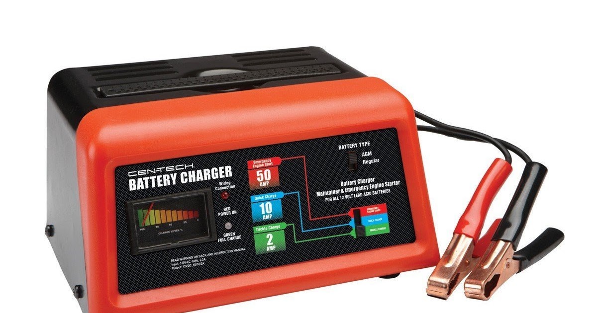 Cen Tech Automotive Meter 95670: Manual Car Battery Charger