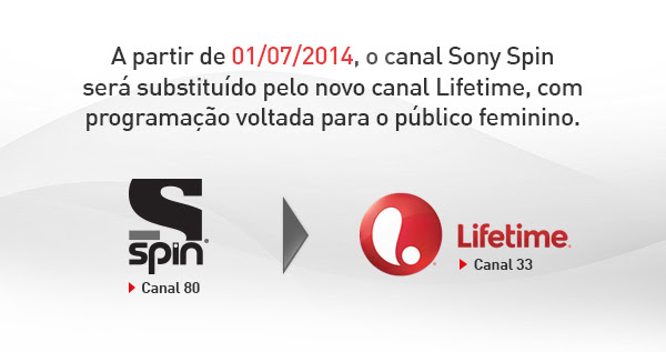 Canal Sony Spin fora da Claro TV 01/07/2014