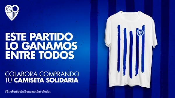 El Málaga vende 2.000 camisetas solidarias para la lucha contra el COVID-19
