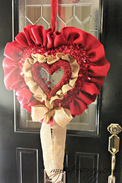 My Sister's Crazy!: VALENTINE'S DAY DOOR WREATH