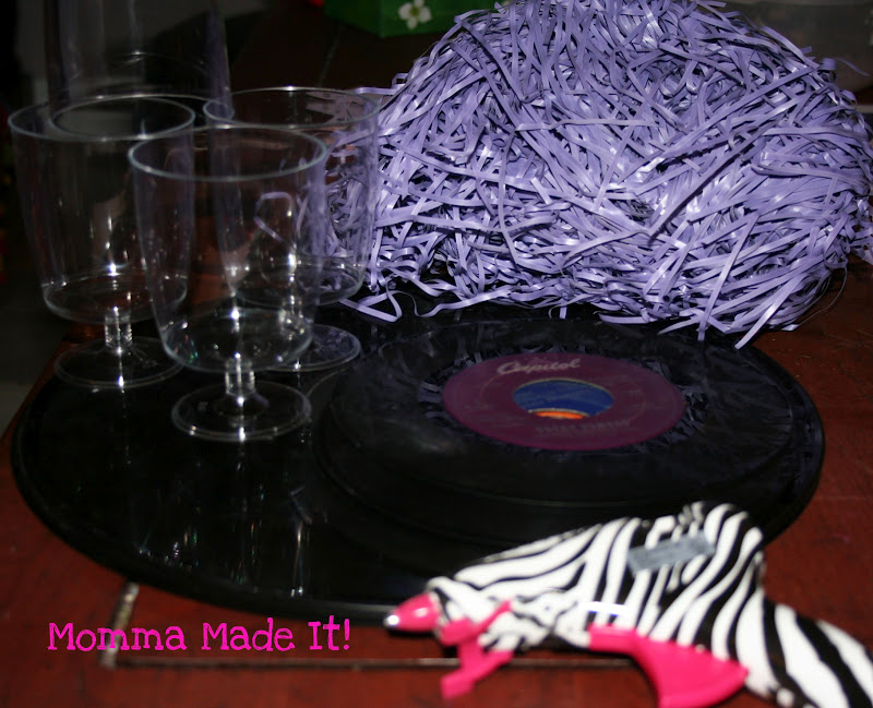 Momma Made it! 50th Birthday Party! Record Cupcake Stand!