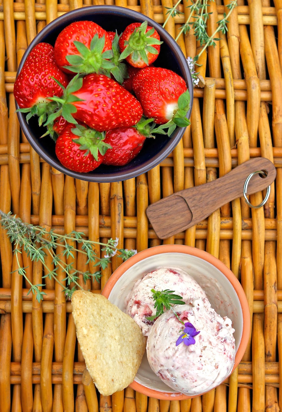Gluten Free Alchemist: Balsamic Roasted Strawberries & Cream (no churn ...