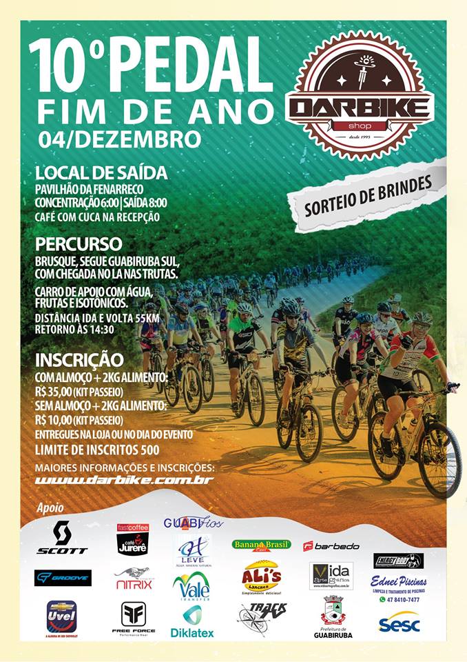 10º PEDAL FIM DE ANO DARBIKE SHOP Pedala Floripa