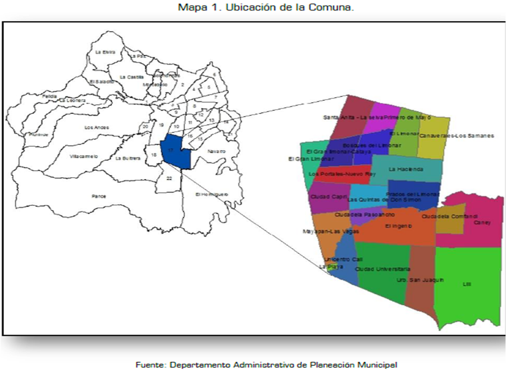 COMUNA 17 CALI GENERALIDADES DE NUESTRA COMUNA