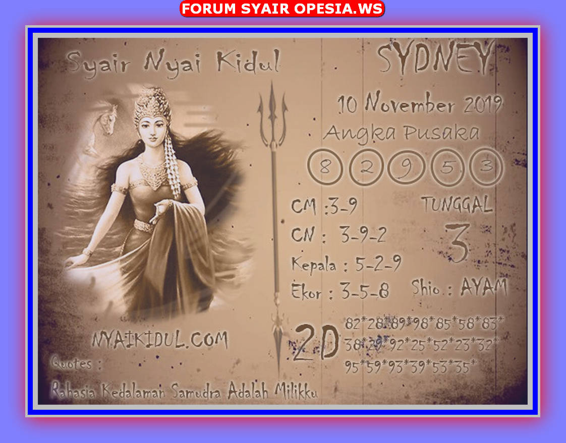 1 New Message Kode Syair Sydney 10 November 2019 Forum Syair Togel Hongkong Singapura Sydney
