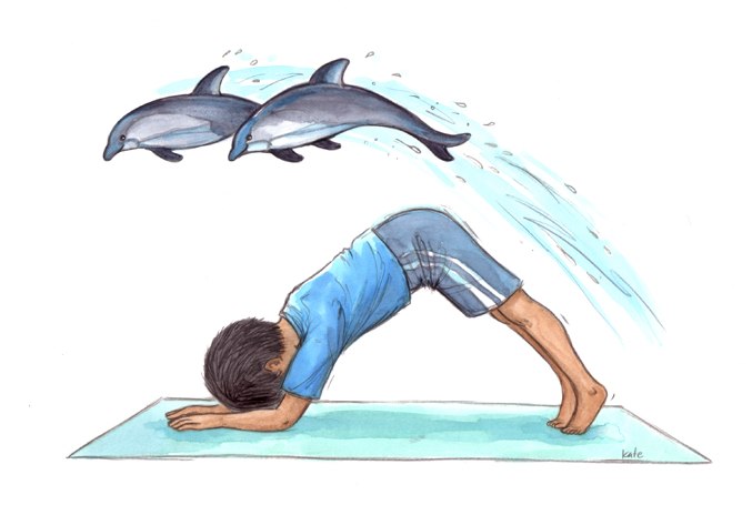 Yoga for Kids: Dolphins at an Aquarium