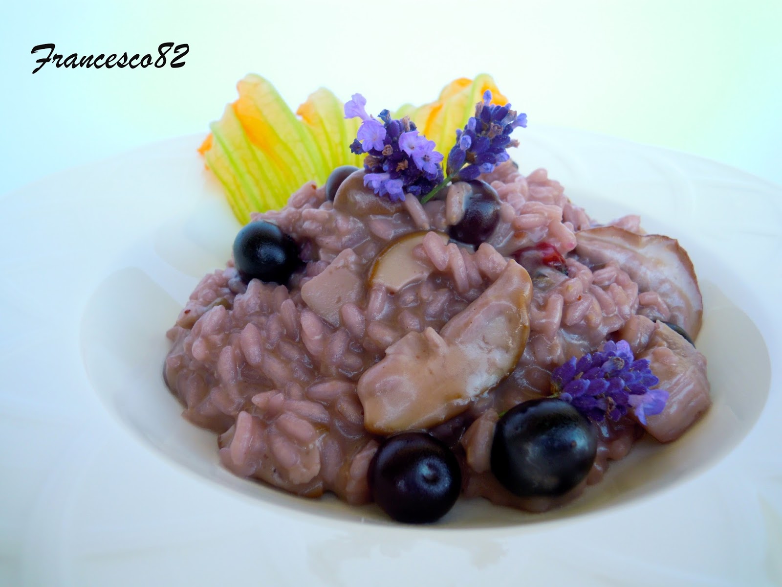 La cucina degli Angeli Risotto con funghi porcini e mirtilli
