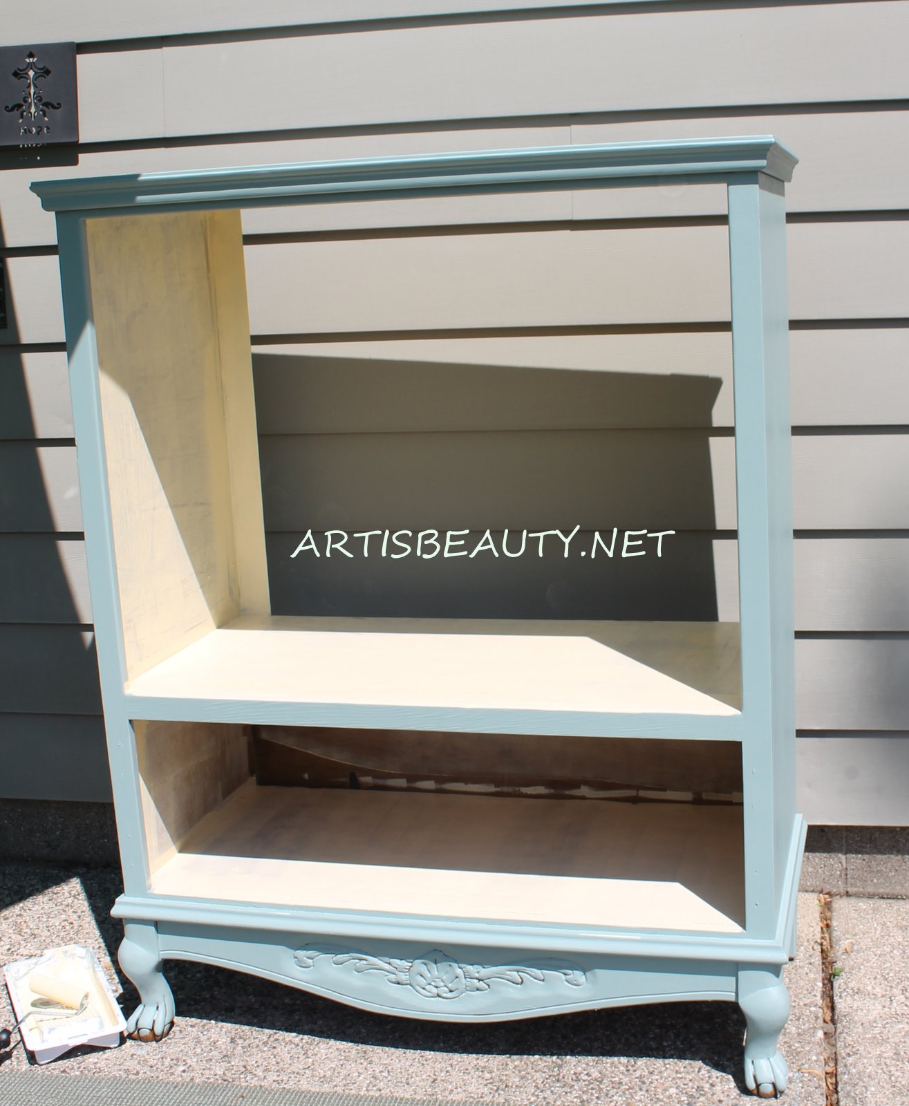 outdoor potting bench home depot on Art Is Beauty Free Armoire Turned Into Outdoor Garden Potting Center