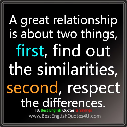 A great relationship is about two things...