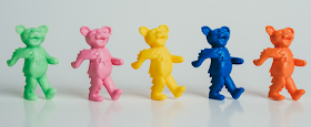 Grateful Dead Dancing Bears Keshi Mini Figures by Killer Bootlegs