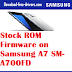 Stock ROM Firmware on Samsung A7 SM-A700FD 