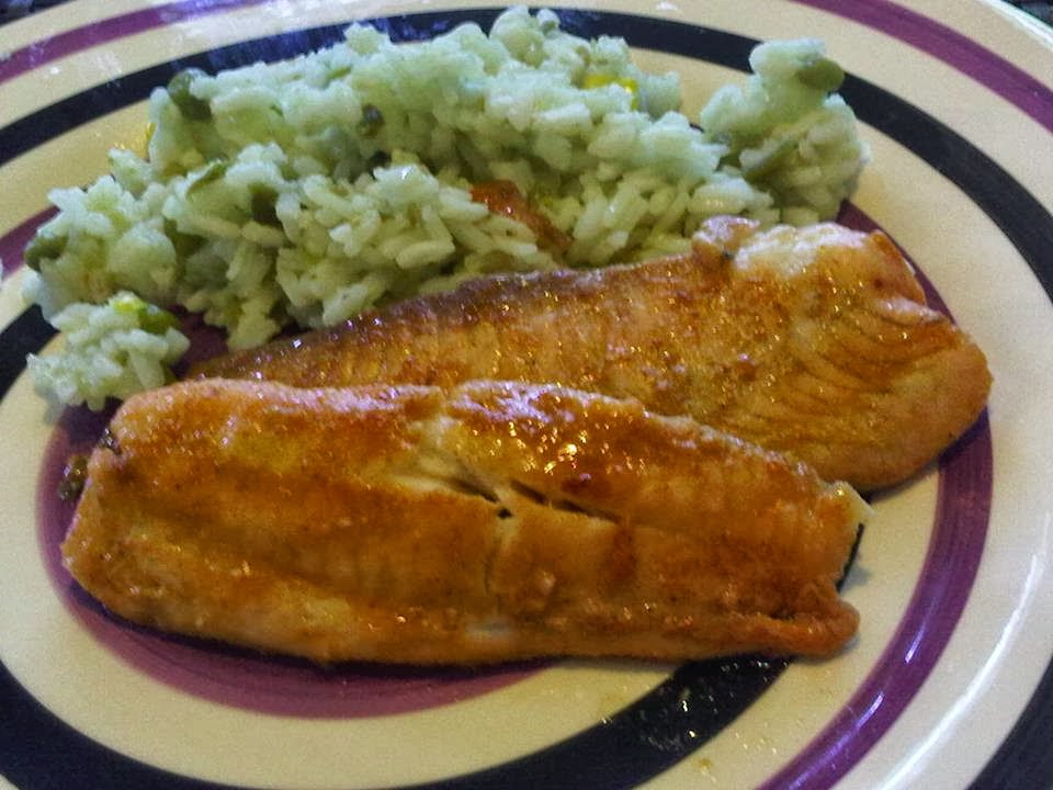 365 RECETAS PARA LA RECIEN CASADA MENU 155 TILAPIA A LA TALLA Y ARROZ