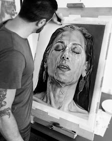 08-Water-Dripping-Justin-Cohen-Realistic-Portrait-Drawings-WIP-www-designstack-co