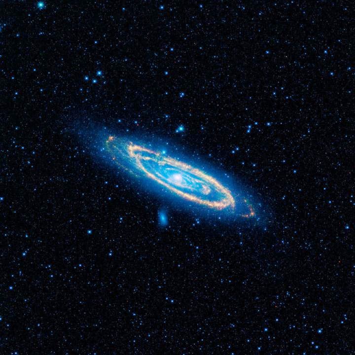 Galáxia de Andrômeda no Infravermelho